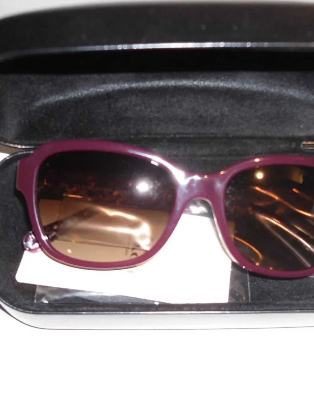 Coach OHC8232 550913 3N 56-140 Dark Purple Oversized Sunglasses – Women’s Design